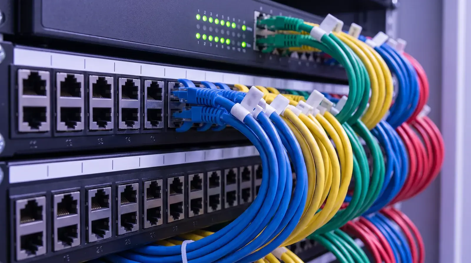 African engineer working on network infrastructure